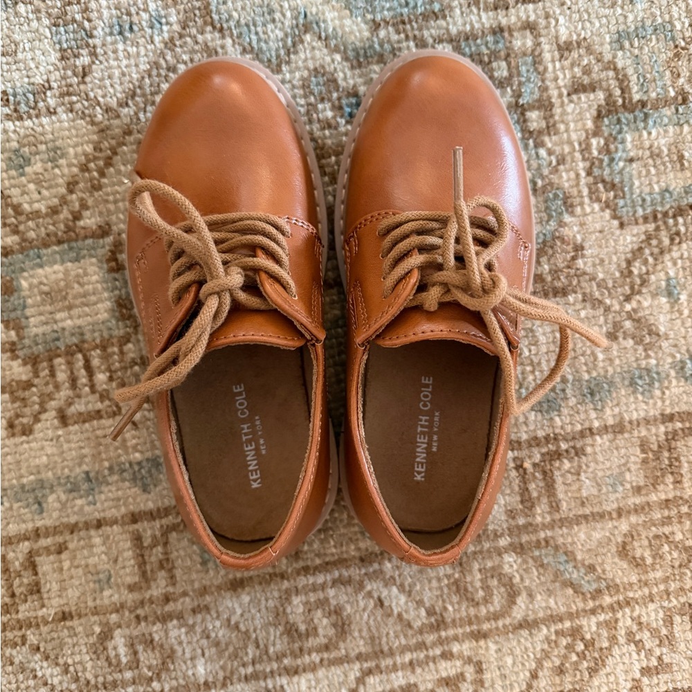 Brown leather dress shoes - kids size 10C